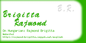 brigitta rajmond business card